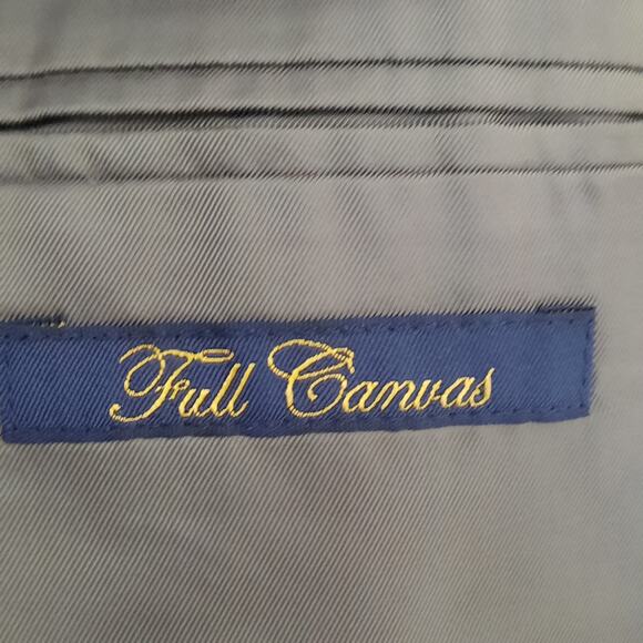 Brooks Brothers Madison 46R Blazer Grey Wool Blend BrooksCool Full Canvas - Picture 6 of 9